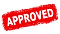 Approved check icon, quality sign - vector